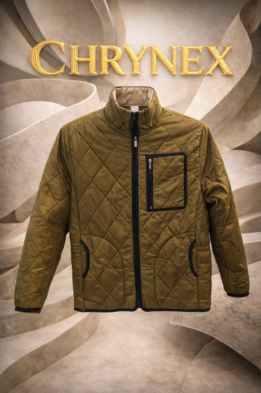 Quilted Olive Utility Jacket